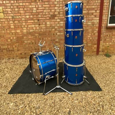 Premier Baron drum kit 1970s - Polychromatic Blue image 5