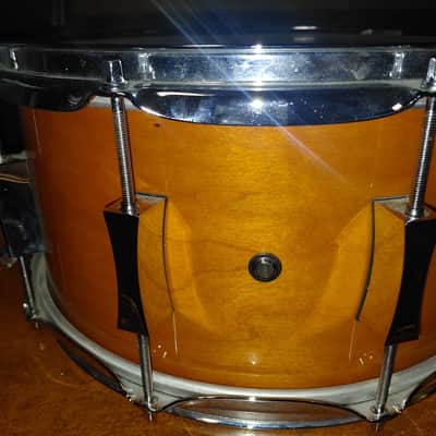 Pork Pie 7" X 14" Cherry/Bubinga Snare Drum with Beato Pro 1 Snare Bag image 4