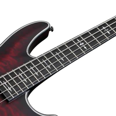 Schecter Hellraiser Extreme-4 Crimson Red Burst Satin CRBS Electric Bass - New - Free Gig bag image 6