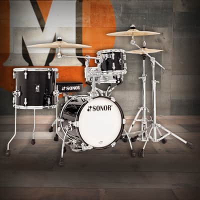Sonor AQ2 Maple Martini 4 Piece Shell Pack - Transparent Black (AQ2-MARTINIWMCTSB) image 1
