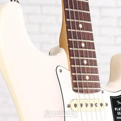 Fender Player II Stratocaster Electric Guitar - White Blonde with Rosewood Fingerboard (StratP2RWBd1) image 6