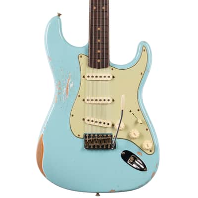 Fender Custom Shop LTD 1964 L-Series Stratocaster Heavy Relic Aged Daphne Blue (855) image 2