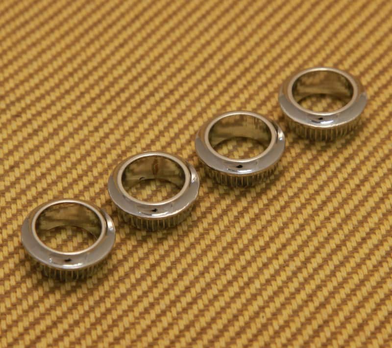 005-1532-049 Fender/Squier Chrome Bass Tuner Bushings For Mexican & Squier image 1