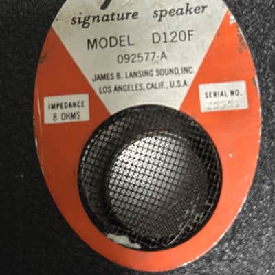 Fender JBL D-120 F 12” Speaker 1970’s - Orange image 5