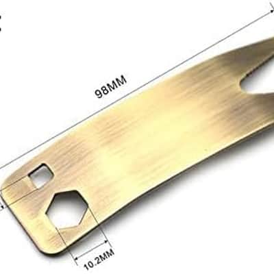 Multi Spanner Wrench Tool with Teeth for Electric Guitar Bass Toggle Switch Pickup Selector Output Jack Socket Guitar Pots Volume Control Potentiometer Guitar Turner Bushings Tuning Pegs image 2