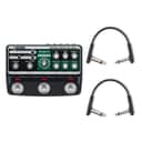 Boss RE-202 Space Echo Delay/Reverb Pedal w/(2) Rockboard Flat Patch Cables Bundle