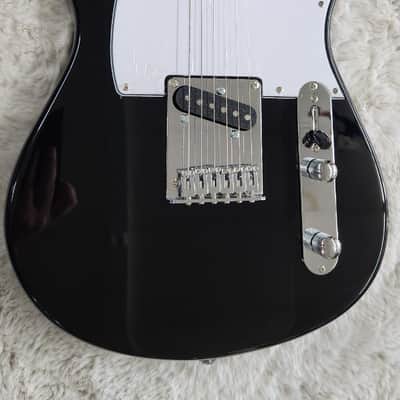 Tagima TW-55 Woodstock Series Telecaster Style Electric Guitar - Black - B stock image 2
