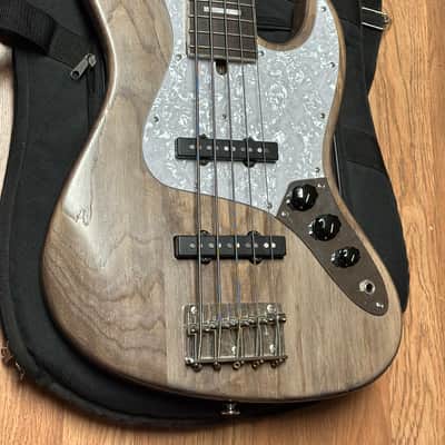 Bacchus 5 string jazz bass Wl5 - Weathered grey image 2