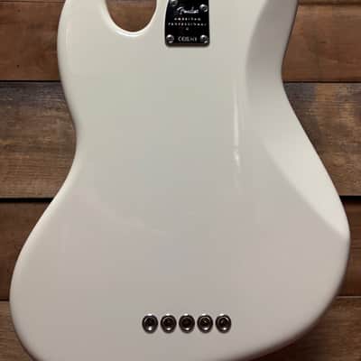 Fender American Pro II Jazz Bass V Olympic White w/case image 13
