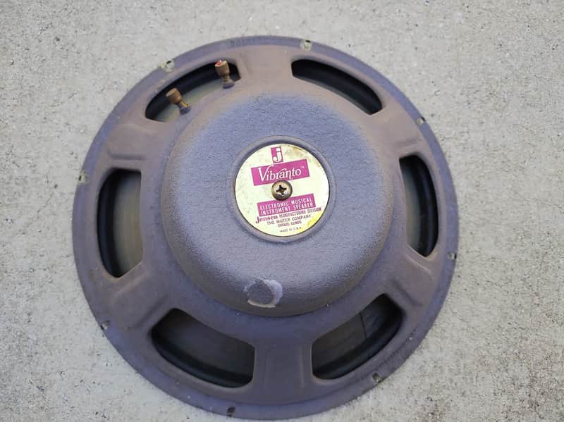 Vintage 1967 Jensen Vibranto 15 Inch Speaker - Lavender Crinkle Finish - 8 Ohms - MI-151/1501 image 1