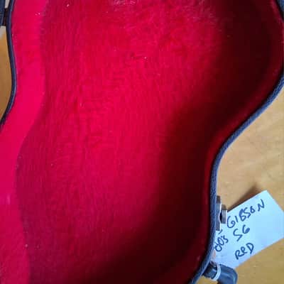 Gibson SG Hard Case 1970s - Black/ Red Inside image 14