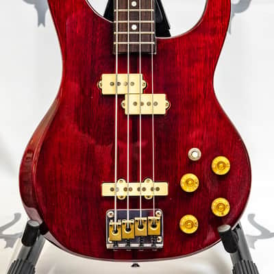 1981 Washburn SB40, SB-40 Bass Wine Red Neckthrough image 1
