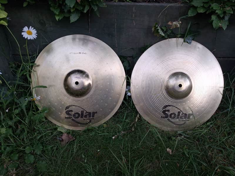 Sabian 14" hi hat cymbal set - Bronze image 1