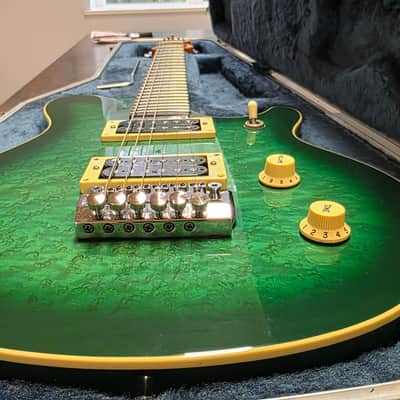 1989 Andy Farrell EVH Eddie Van Halen Signature British Racing Green Burst British UK Custom Shop Boutique Luthier Masterbuilt Master Built Electric Wolfgang Guitar Pre-Music Man Pre-Peavey PRE-PRODUCTION PROTOTYPE image 12