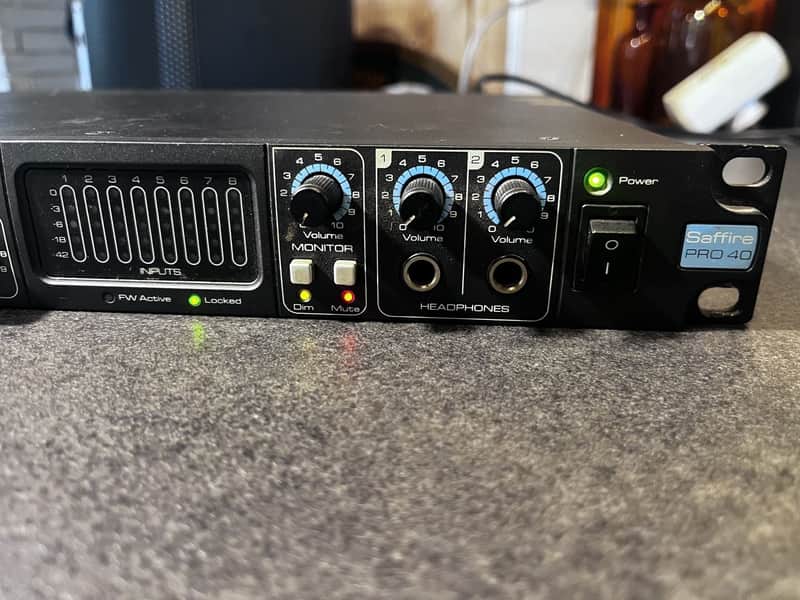 Focusrite Saffire Pro 40 Firewire Audio Interface 2010s - Black image 1