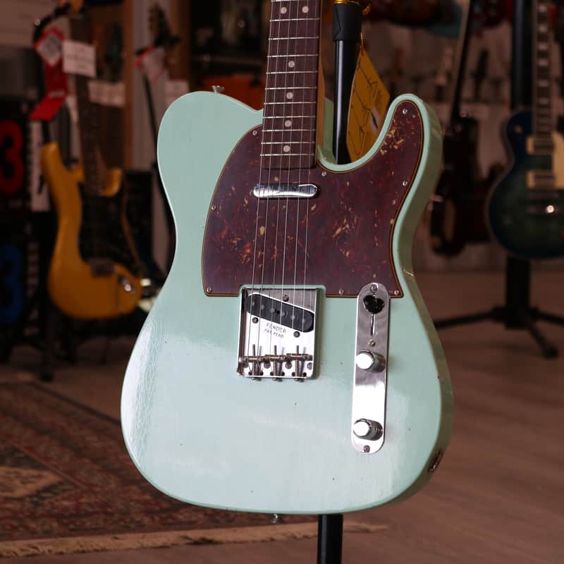 Fender Custom Shop Telecaster  1963 Journeyman - Rosewood Fingerboard, Aged Surf Green image 1