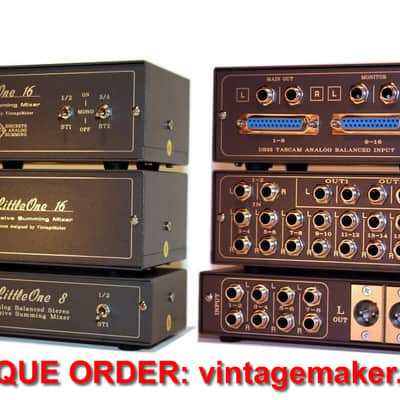Summing Mixer LittleOne 8x2 with 1 x Stereo to 2 Mono switch -15dB basic image 9
