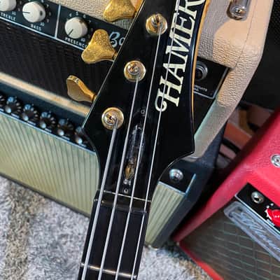 Rare USA Hamer Chaparral Max 4-string bass quilted maple with original hardshell case image 11