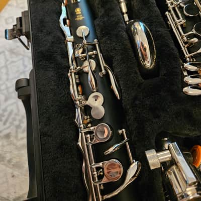Yamaha YCL-221II Standard Bb Bass Clarinet with Low Eb 2010s - Black image 5