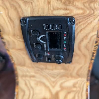 Dean Exotica Quilt Ash Acoustic Electric Guitar Gloss Natural-Left-Handed image 6