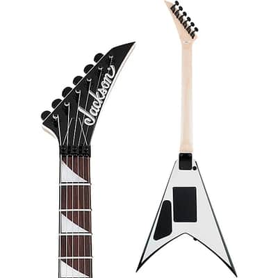 Jackson JS Series King V JS32 Electric Guitar White with 2024 - Black Bevels image 5