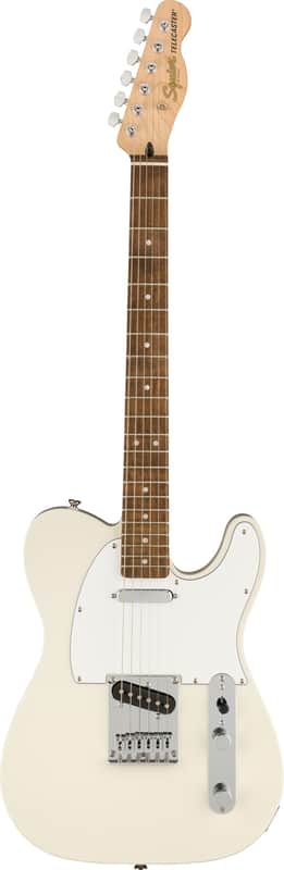 Squier 0378200505 Affinity Series Telecaster, Laurel Fingerboard, White Pickguard, Olympic White image 1