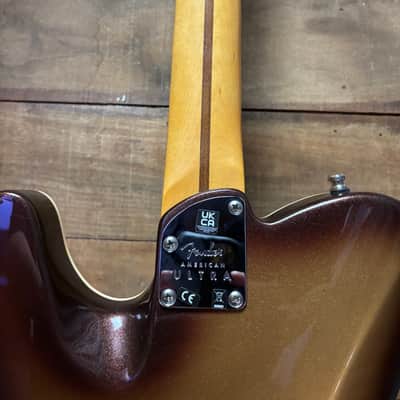 2022 Fender American Ultra Tele MP Mochaburst w/case image 11