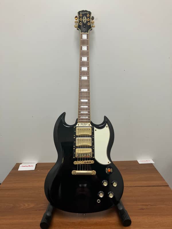 Epiphone G-400 Les Paul (SG) Custom 1999 - 2012 - Ebony image 1