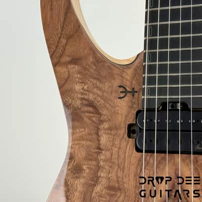 Infinia Neptune Headless Electric Guitar w/ Bag - Black Walnut image 5
