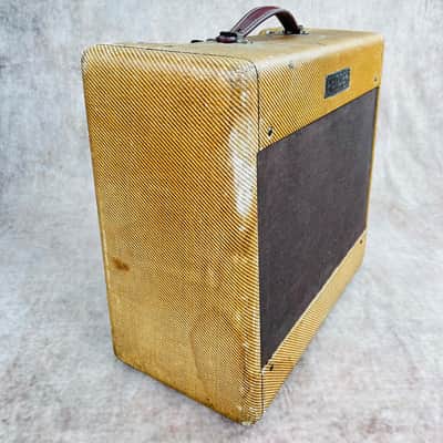 1954 Fender Deluxe Amplifier 5D3 Wide Panel - Tweed image 5