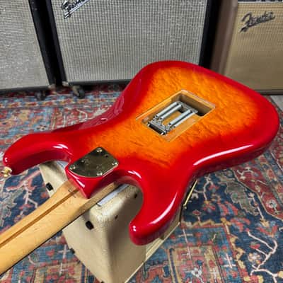 1989 Fender Pro Feel Stratocaster Model STR-75 w/Floyd Rose MIJ Fujigen w/Hard Case image 7