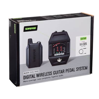 Shure GLXD16+ Dual Band Pro Digital Wireless System - Perfect for Guitar and Bass - 12-Hour Battery Life, 100 ft Range | Includes WA305 Premium Guitar Cable with 1/4" Jack & Guitar Pedal Receiver image 2