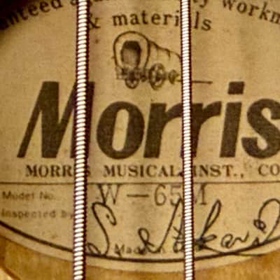Morris W-65M "Tree of Life" 1970s MIJ Acoustic Natural W/HARD CASE image 22