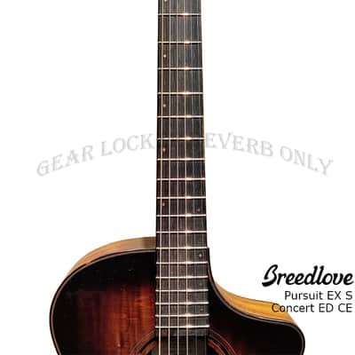 Breedlove Pursuit Exotic S Concert Edgeburst CE Solid Koa guitar image 11