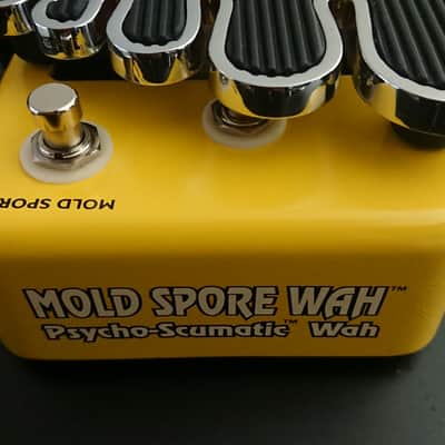 Boxed, As New - Snarling Dogs Mold Spore Wah Ring Modulator 1990s Wha - Yellow image 6
