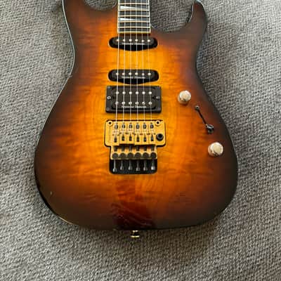 Jackson USA Dinky DK1 HSS Quilted Maple Top Tobacco Sunburst Finish 1997 OHSC image 24