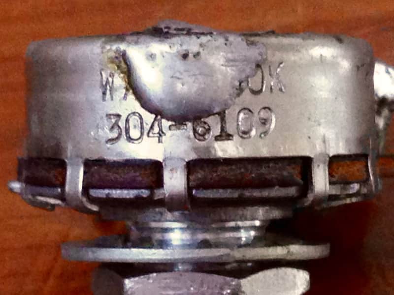 original 1961 Fender Stratocaster Stackpole pots potentiometers