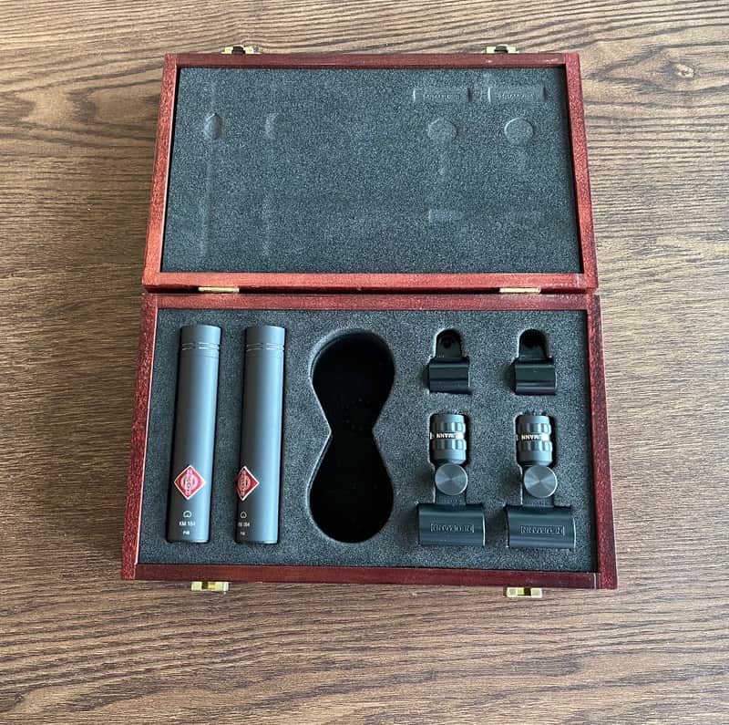Neumann KM 184 mt Small Diaphragm Cardioid Condenser Microphone 1993 - Present - Matte Black: Pair but NOT matched image 1