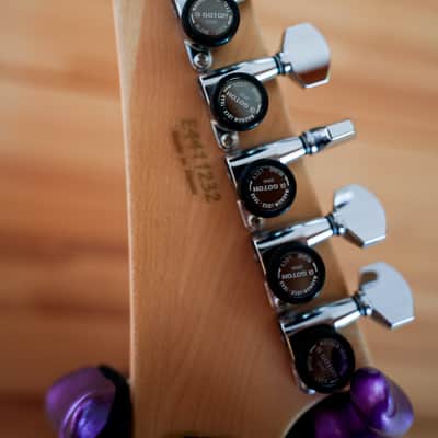 ESP Alexi Laiho Signature Ripped 2021 - Present - Purple Fade Satin with Pinstripes image 10