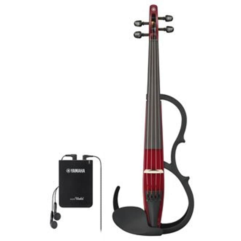 Yamaha Silent Practice Violin, 4-string, Red finish YSV104RED image 1