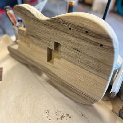 Madlad Instruments Black Limba Rear Route Precision Bass PBass Style Body (custom made with pride in north Texas) - Unfinished image 3