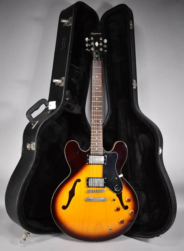 2011 Epiphone Dot ES-335 VS Vintage Sunburst Finish W/HSC image 1