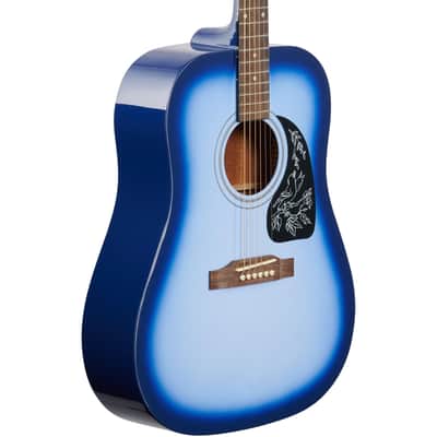 Epiphone Hummingbird Artist Blue Burst Finish Dreadnought Acoustic