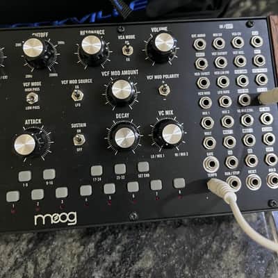 Moog Mother-32 Tabletop / Eurorack Semi-Modular Synthesizer with case 2015 - Present - Black image 3