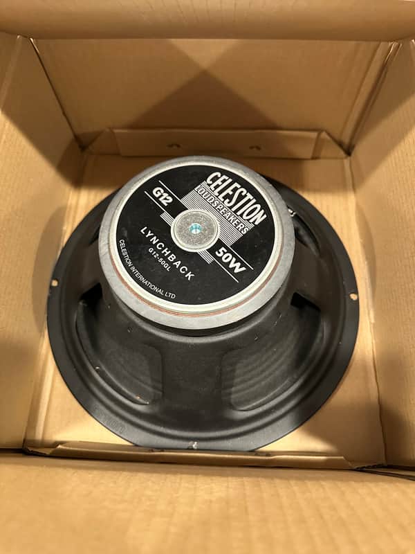 Celestion G12-50GL Lynchback 12" 50-Watt 8ohm Guitar Amp Speaker 2020s - Black image 1