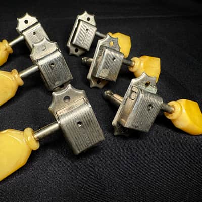 Gibson Historic Custom Shop Kluson Aged Relic Nickel Single Line KD-3-NPK 3x3 Guitar Tuning Machines image 2