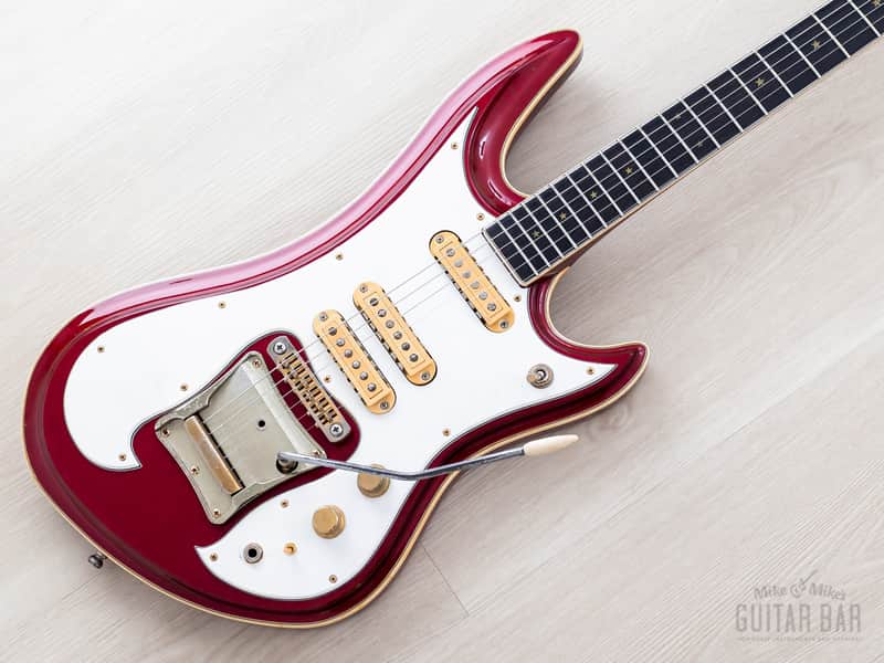 1982 Guyatone Sharp 5 LG-1200 Vintage Guitar Metallic Red, Sharp Five image 1