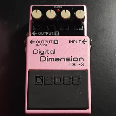 Rare - Original 1980s Made In Japan - Boxed with Manual - Vintage Boss DC-3 Digital Dimension (Blue Label) Space D 1988 - 1989 - Pink image 3