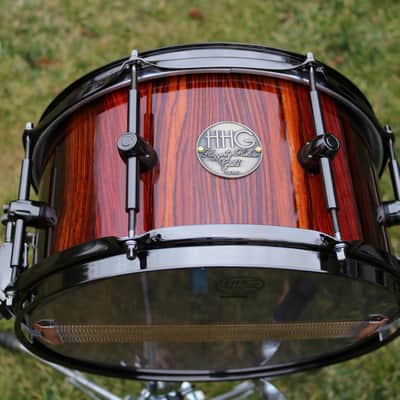 HHG drums  13x7 Cocobolo Stave 2020 Natural High Gloss image 2