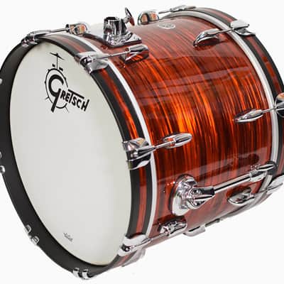 Gretsch USA Brooklyn J483 Orange Oyster Shell Kit image 8